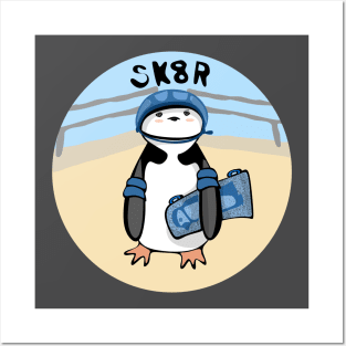 Sk8r Penguin Posters and Art